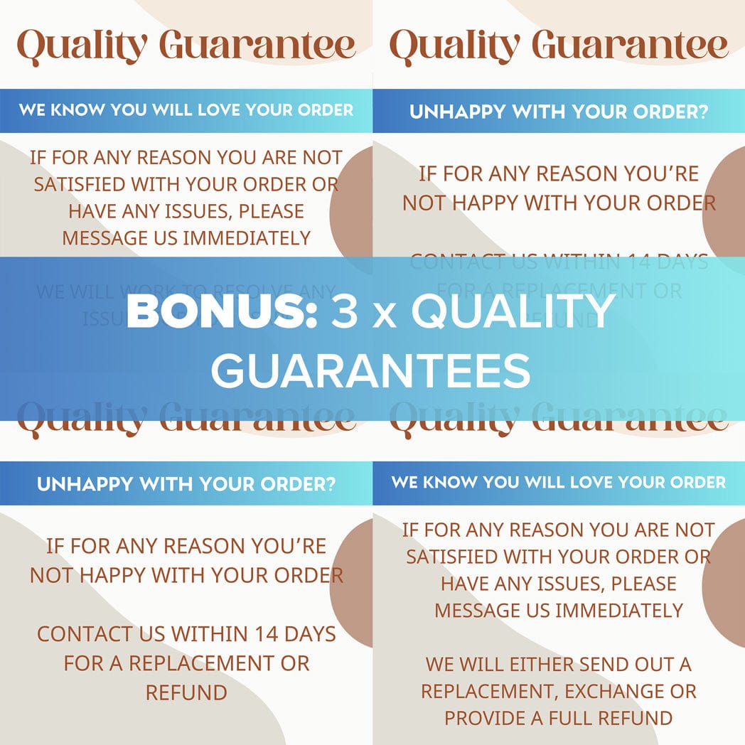 85 Etsy Size & Color Charts + Guarantee
