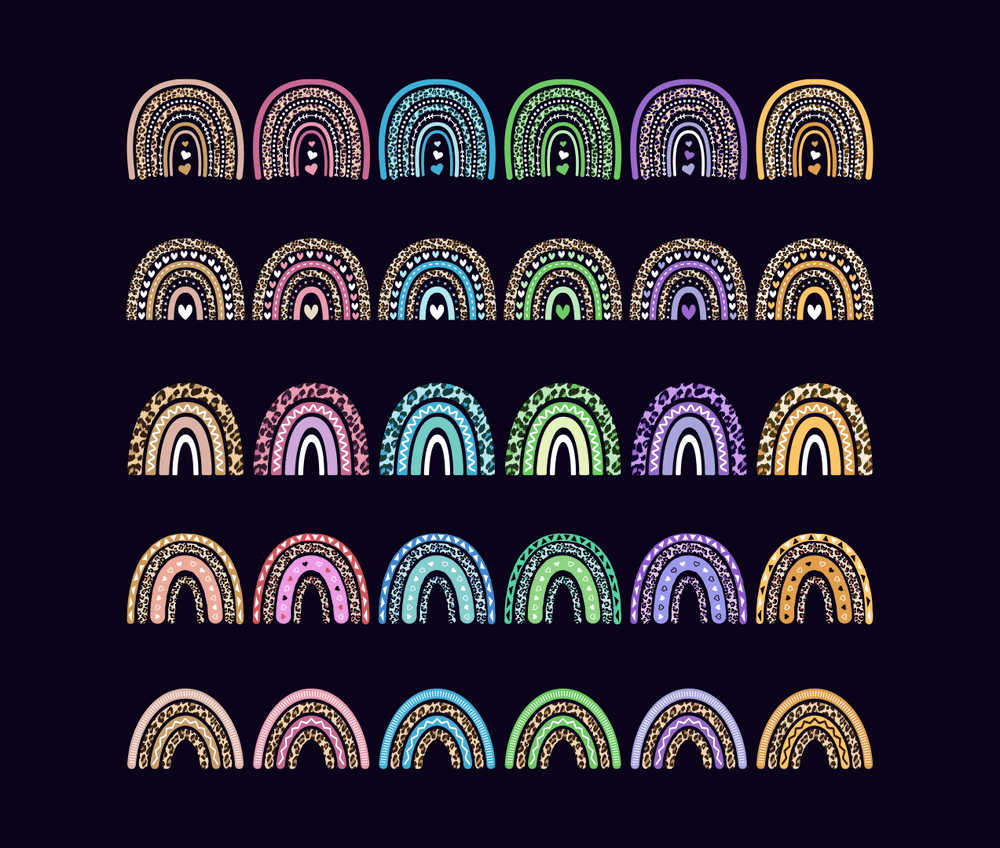 30 Leopard Rainbows Bundle