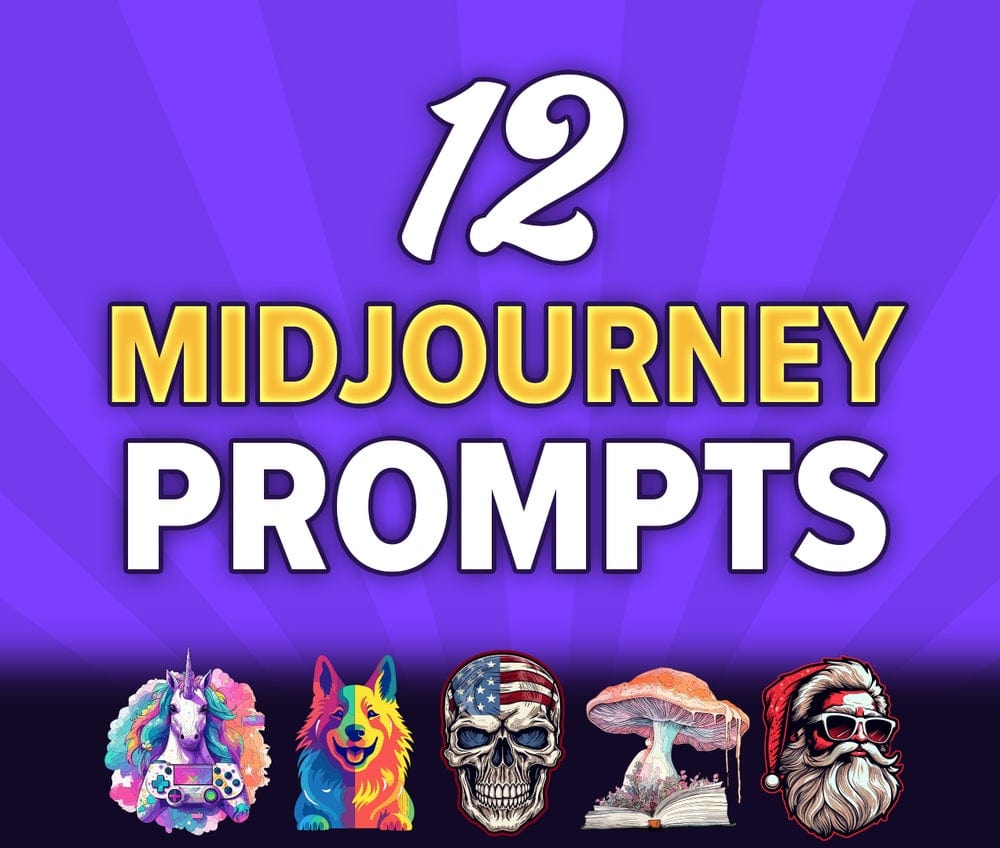 12 Midjourney T-Shirt Prompts (FREE)