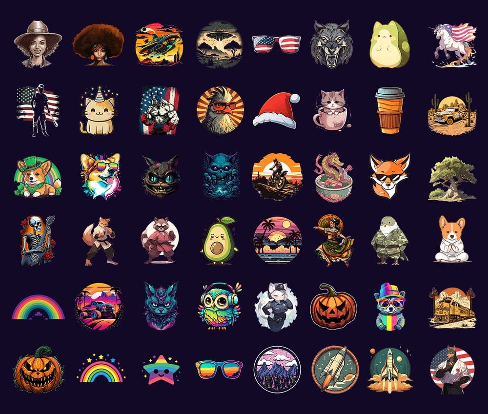 100+ Midjourney Graphics Bundle