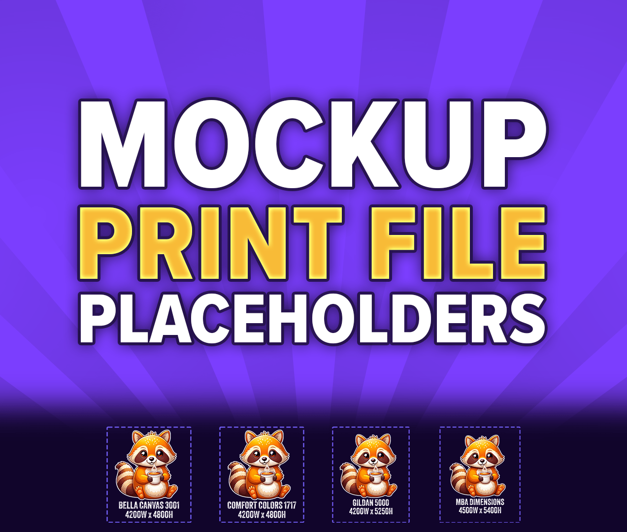 MOCKUP Placeholder Print Files (FREE)
