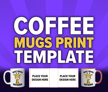 Ceramic Mugs PDF Template Amazon Merch (FREE)